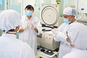 Specialists are working in the Institute of Stem Cells (in Vietnam National University – HCM)