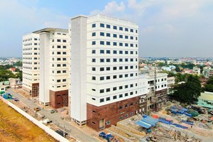 The construction project of Hoc Mon General Hospital is coming to an end