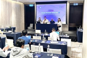 VINASA and Vietnam Blockchain Association are holding a press release for Vietnam Blockchain Summit 2023