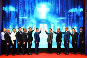 The act of pressing the button to official launch ESC in SHTP