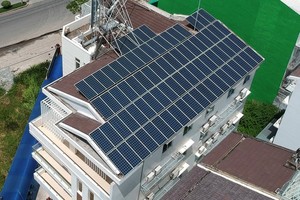 A household in Binh Chanh District of HCMC has installed rooftop solar energy
