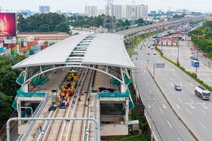 Binh Thai Station in Metro Route 1 (Ben Thanh – Suoi Tien) (Photo: SGGP)