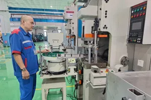 The advanced metal powder pressing and sintering line in Duy Khanh Engineering Co. Ltd.