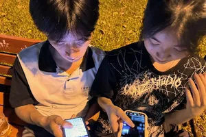 The young are increasingly familiar with social network using (Photo: SGGP)