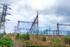 Many pillars have been installed, but Tam Phuoc transformer station still cannot be put into operation due to land issues