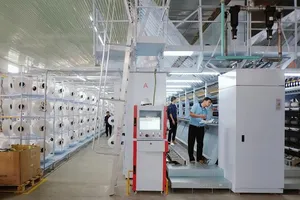 Producing fiber in Soi The Ky JSC in Tay Ninh Province