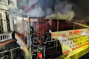 The site of the fire