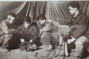 Using radio equipment to control spies and commandos during Case File PY27 (1961) (Archival photo)