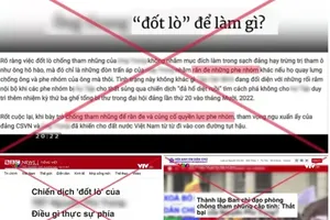 Anti-state subjects use cyberspace and artificial intelligence to create fake news against the Party (Photo: Screenshot)