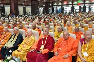 Delegates are attending the 2025 United Nations Day of Vesak in HCMC (Photo: SGGP)