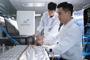 Viettel Military Industry and Telecoms Group (Viettel) has successfully researched and produced 5G core network equipment (Photo: SGGP)