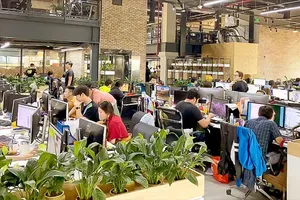 A bustling corner of the modern workspace at VNG, HCMC’s very first generation “tech unicorn” (Photo: SGGP)