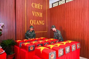 The solemn area dedicated to preserving the martyrs’ remains (Photo: SGGP)