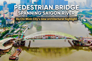 Saigon River pedestrian bridge – Ho Chi Minh City's new architectural highlight