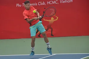 Tay vợt trẻ Huỳnh Minh Thịnh. Ảnh: NHẬT ANH