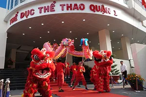 Khánh thành trung tâm thể dục thể thao đa năng Quận 1. Ảnh: Nhật Anh 