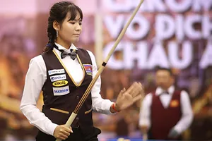 Với 20 danh hiệu quốc tế trong sự nghiệp, Srong Pheavy sẽ khiến Giải vô địch billiards carom châu Á 2019 càng thêm hấp dẫn. Ảnh: Dũng Phương 