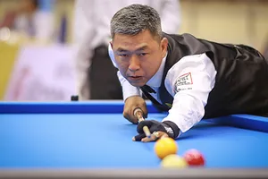 Mã Minh Cẩm gặp "gà nhà" Nguyễn Đức Anh. Ảnh: Dũng Phương 