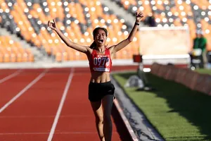 Thu Trang và khoảnh khắc mừng chiến thắng tại SEA Games 30. 