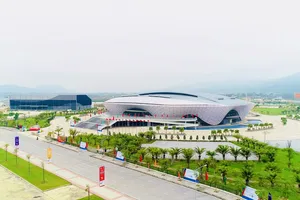  Nhà thi đấu bóng chuyền hiện đại bậc nhất: Với tổng diện tích sàn gần 34.000m2. Ảnh: Hiền Lê