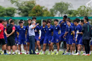 CLB HAGL sẽ bị AFC phạt vì sự thiếu chuyên nghiệp...tron việc thay đổi lịch tập. Ảnh: NHẬT ANH