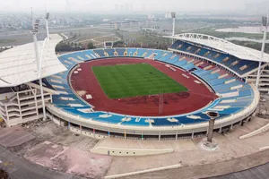 Sân vận động quốc gia Mỹ Đình hiện đã sẵn sàng phục vụ SEA Games 31, nơi đây từ ngày 12 đến 23-5 sẽ diễn ra lễ khai mạc, các trận bán kết, chung kết môn Bóng đá nam và môn Điền kinh. Ảnh: MINH HOÀNG