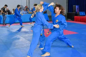 Khóa huấn luyện quốc tế Vovinam – Việt Võ Đạo 2025 tại TPHCM. Ảnh: Quỳnh Mai