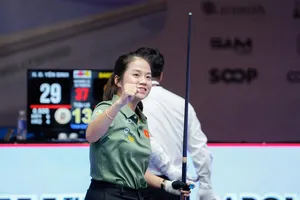Vô địch châu Á - Nguyễn Đức Yến Sinh đi vào lịch sử billiards Việt Nam. Ảnh: Quỳnh Mai