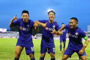 Trần Phi Hà (10, em trai Phi Sơn) tỏa sáng trong đội hình Bà Rịa Vũng Tàu. Ảnh: ANH TRẦN