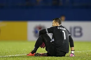 Thủ môn Tấn Trường sẽ không được sử dụng đến hết lượt đi V-League 2019. Ảnh: Dũng Phương 