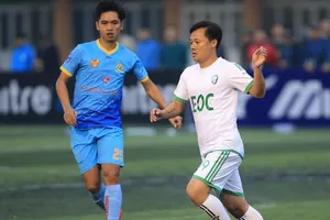 Lương "dị" tỏa sáng trong chiến thắng của EOC FC. Ảnh: Anh Trần