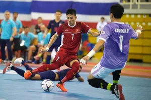 Quốc Hưng, một trong những trụ cột của ĐT futsal Việt Nam. 
