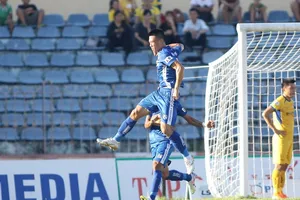 Quảng Nam đã có chiến thắng kịp thời trước SLNA. Ảnh: VIẾT ĐỊNH 