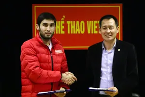 Tân binh Abdumuminov ở Viettel