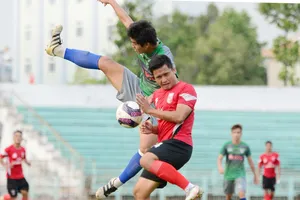 Long An đã có sự chuẩn bị tốt hơn sau khi suýt xuống hạng mùa rồi. Ảnh: ANH TUẤN