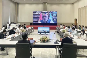 Toàn cảnh buổi hội nghị trực tuyến