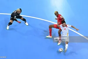 Nổ lực dẫn đến bàn thắng đẹp vào lưới đội Panama của Văn Hiếu. Ảnh: FIFA