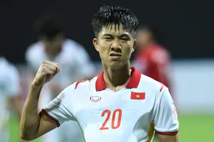 Văn Đức tìm lại cảm giác ghi bàn. Ảnh: Đoàn Nhật