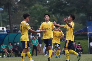 Học viện Nutifood JMG giành vé tham dự VCK U21 quốc gia 2021. Ảnh: Văn Hải