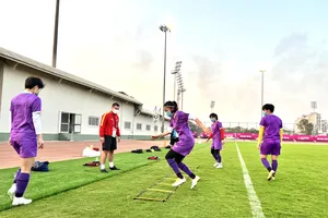 Đội tuyển nữ Việt Nam chỉ còn 4 cầu thủ đủ sức khỏe ra sân tập tại Ấn Độ ngày 18-1