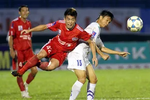 Lee Nguyễn trong giai đoạn khoác áo Becamex Bình Dương. Ảnh: Khả Hòa