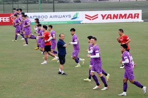 Đội tuyển trên sân tập chiều 21-3