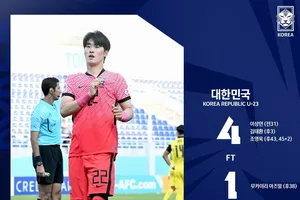 Hàn Quốc tạm dẫn đầu bảng C sau lượt đầu tiên. Ảnh: KFA