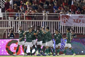 CLB TPHCM giành 3 điểm kịp lúc trước Hải Phòng. Ảnh: DŨNG PHƯƠNG