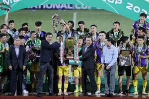 CLB Hà Nội bảo vệ thành công ngôi vô địch Cúp Quốc gia. Ảnh: MINH HOÀNG