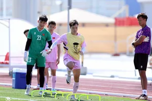 Đội tuyển Việt Nam trên sân tập ngày 15-1