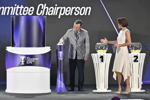 Chủ tịch VFF, ông Trần Quốc Tuấn tại lễ bốc thăm