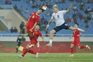 Đội tuyển Nga vận hành lối chơi đơn giản, không mất nhiều sức trong trận thắng 3-0 trước đội tuyển Việt Nam. Ảnh: MINH HOÀNG