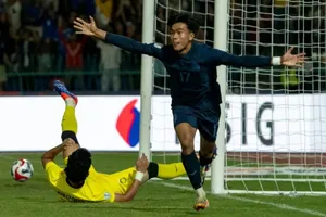Campuchia đánh rơi chiến thắng trong cuộc so tài với Malaysia. Ảnh: ASEAN Cup