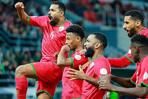 Đội tuyển Oman lọt vào chung kết Cúp Vùng vịnh bằng thắng lợi sát nút trước Saudi Arabia. Ảnh: Gulf Times 